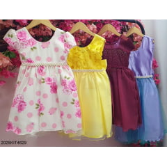 Kit de 4 Peças de Vestidos Luxo Daminhas Festas 6