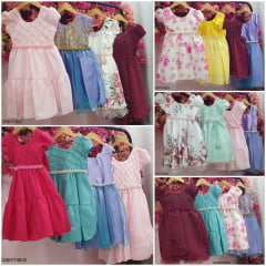 Kit de 4 Peças de Vestidos Luxo Daminhas Festas 6