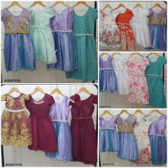 Kit de 4 Peças de Vestidos Luxo Daminhas Festas 7