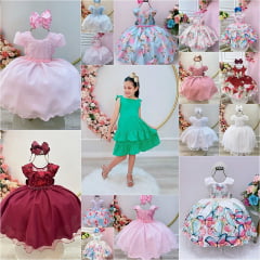 Kit de 4 Peças de Vestidos Luxo Daminhas Festas 8