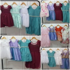 Kit de 4 Peças de Vestidos Luxo Daminhas Festas 8