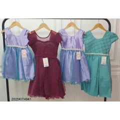 Kit de 4 Peças de Vestidos Luxo Daminhas Festas 9