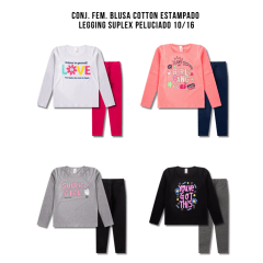 Kit Analê Conjunto Juvenil Com Estampas do 10 ao 16