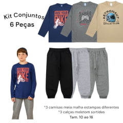 Kit Cleomara Meninos 6 peças Inverno 1 ao 16