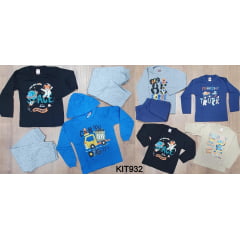 Kit Cleomara Meninos 9 peças Inverno Tamanho 3