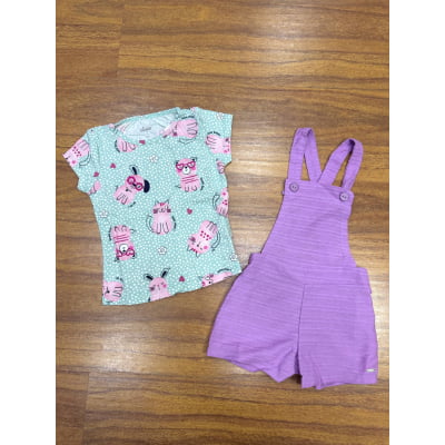 Kit Conjunto Elian Meninas Infantil 4 Peças Tamanho 3