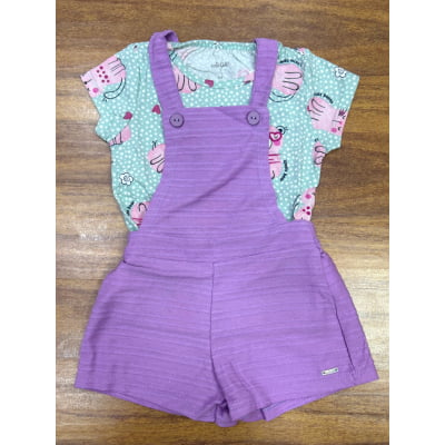 Kit Conjunto Elian Meninas Infantil 4 Peças Tamanho 3