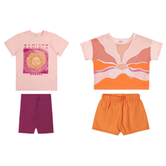 Kit Conjunto Elian Meninas Infantil 4 Peças Tamanhos 4 -10-12 e 14