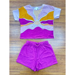 Kit Conjunto Elian Meninas Infantil 4 Peças Tamanho 8
