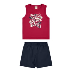 Kit Conjunto Elian Meninos Infantil 8 Peças estampas e cores variadas do 1 ao 3
