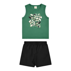 Kit Conjunto Elian Meninos Infantil 8 Peças estampas e cores variadas do 1 ao 3