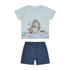 Kit Conjunto Elian Meninos Infantil 8 Peças estampas e cores variadas do 1 ao 3