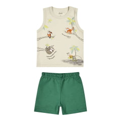 Kit Conjunto Elian Meninos Infantil 8 Peças estampas e cores variadas do 1 ao 3