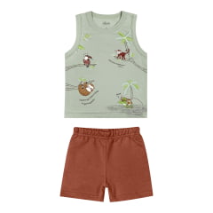 Kit Conjunto Elian Meninos Infantil 8 Peças estampas e cores variadas do 1 ao 3
