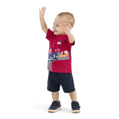 Kit Conjunto Elian Meninos Infantil 8 Peças estampas e cores variadas tamanho 3