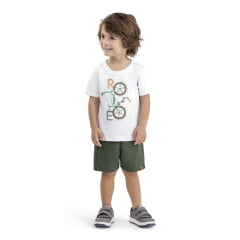 Kit Conjunto Elian Meninos Infantil 8 Peças estampas e cores variadas tamanho 3