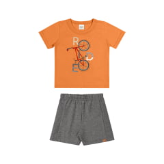 Kit Conjunto Elian Meninos Infantil 8 Peças estampas e cores variadas tamanho 3