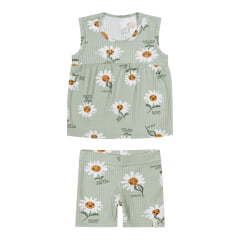 Kit Elian Meninas Infantil 5 Peças estampas e cores variadas do 1 ao 3