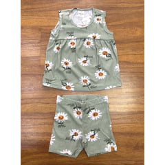 Kit Elian Meninas Infantil 5 Peças estampas e cores variadas do 1 ao 3