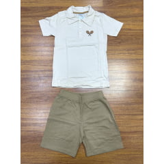 Kit Conjunto Meninos Camiseta e Shorts Com Estampas Variadas