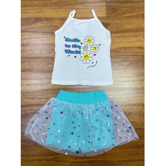 Kit Fantoni Meninas Com Estampas Coloridas do 6 ao 8