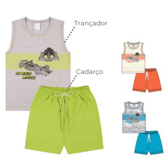 Kit Fantoni Meninos Com Estampa Colorida 6 e 8