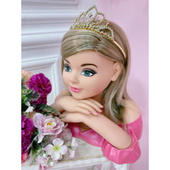 Coroa Infantil Realeza de Pétalas Com Strass Super Luxo