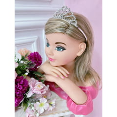 Coroa Infantil Realeza Pétalas Com Strass Super Luxo