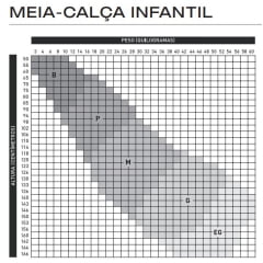 Meia Calça Infantil Várias Cores de Algodão Fio 80