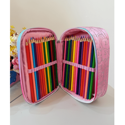 Estojo Box Escolar dos Ursinhos Carinhosos Rosa