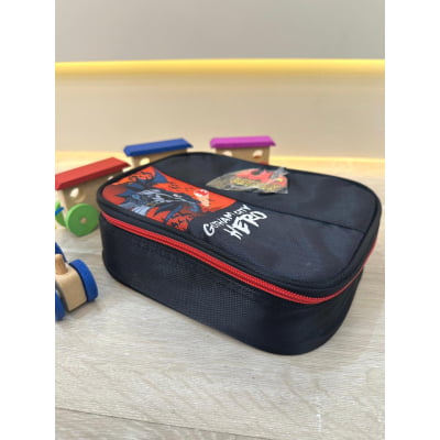 Estojo Box Infantil do Batman Preta e Vermelha