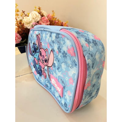 Estojo Box Juvenil da Lilo Stitch e Angel Rosa