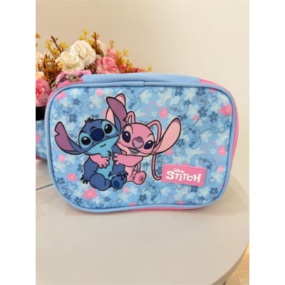 Estojo Box Juvenil da Lilo Stitch e Angel Rosa