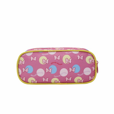 Estojo Duplo Escolar da Minnie Relevo