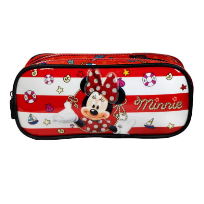 Estojo Duplo Escolar da Minnie X