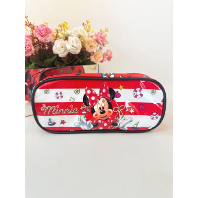 Estojo Duplo Escolar da Minnie X