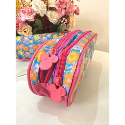 Estojo Duplo Escolar Minnie no Celular