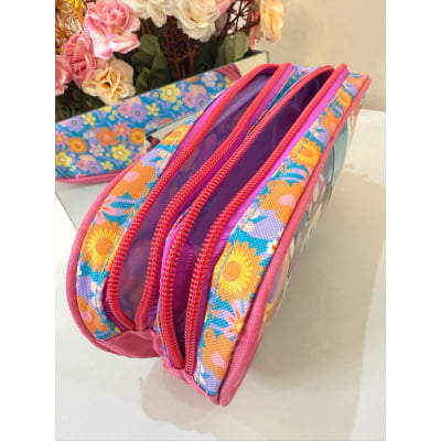 Estojo Duplo Escolar Minnie no Celular