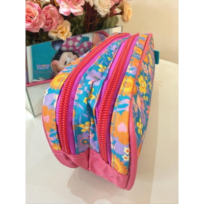 Estojo Duplo Escolar Minnie no Celular
