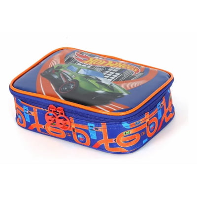 Estojo Escolar Box Hot Wheels Trucks Race Cores