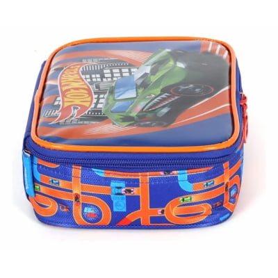 Estojo Escolar Box Hot Wheels Trucks Race Cores