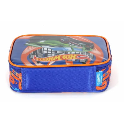 Estojo Escolar Box Hot Wheels Trucks Race Cores