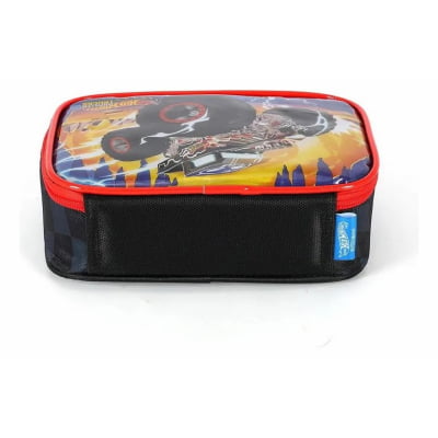 Estojo Escolar Box Hot Wheels Trucks Race Cores