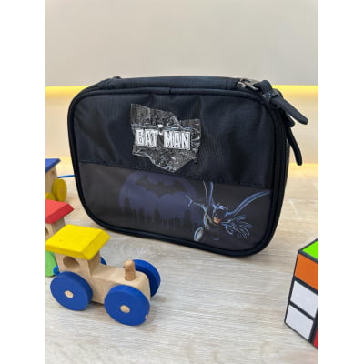 Estojo Box Infantil do Batman Preta e Azul