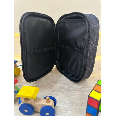 Estojo Box Infantil do Batman Preta e Azul