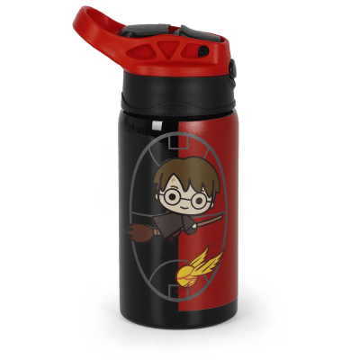 Garrafinha Infantil Harry Potter Aço Inox Preta