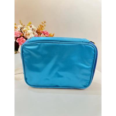 Kit Mochila C/ Rodinhas + Estojo Box Lilo Stitch e Angel Azul e Lilás