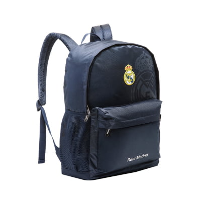 Kit Mochila de Costas B07 Esportiva e Estojo Duplo do Real Madrid