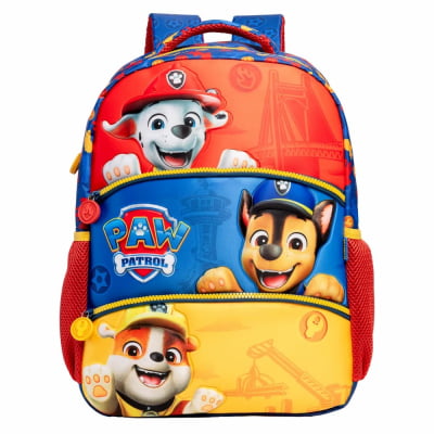 Kit Mochila de Costas Escolar Tam. 14 e Lancheira Térmica da Patrulha Canina SE