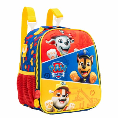 Kit Mochila de Costas Escolar Tam. 14 e Lancheira Térmica da Patrulha Canina SE